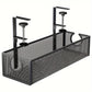 No-Drill Wire Organizer Under-Desk Cable Tray