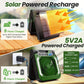 20000mAh Solar Camping Fan with LED Light