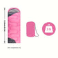 Rosy Four-Season Rectangular Sleeping Bag for Adults