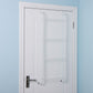 Over The Door Towel Rack Metal Behind Door Hanger for Bathroom Bedroom-White