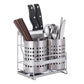 Stainless Steel Kitchen Tableware Storage Rack, With Knife Rack,Spoon And Chopstick Rack-Silver