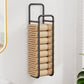 Double-Pole Towel Rack, Wall-Mounted Storage Rack for Bathroom,Black