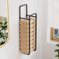 Double-Pole Towel Rack, Wall-Mounted Storage Rack for Bathroom,Black
