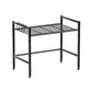 Metal Shelf For Microwave Oven 2 Level Kitchen Storage Rack With 4 Hooks-Black