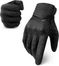 Breathable Mesh Motorcycle Gloves Touchscreen with TPR Palm Pad Hard Knuckle-Back-Medium