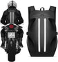 Motorcycle Backpack for Men, Waterproof Helmet Backpack with Reflective, Motorcycle Bag Helmet Bag-Black