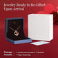 18K Rose Gold Necklaces for Women, 925 Sterling Silver Gifts for Mothers Day, Jewelry for Wife Mom Her Girlfriend, Birthstone Diamond Necklace for Birthday Anniversary, Heart Pendant Jewelry-JAN