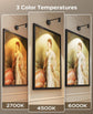Zoomable Picture Light for Wall, Battery Operated Art Light for Paintings CCT Dimmable Spotlight for Wall Art Wall Light with Remote Control for Living Room Gallery Dartboard Bathroom