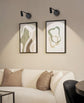 Zoomable Picture Light for Wall, Battery Operated Art Light for Paintings CCT Dimmable Spotlight for Wall Art Wall Light with Remote Control for Living Room Gallery Dartboard Bathroom 2PCS
