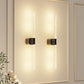 Black Battery Operated Wall Sconce Set of 2, Rechargeable Wireless Wall Lights with Remote and Touch, 360° Rotatable Sconces Wall Decor for Bedroom Living Room (23.62 Inch, 2-Pack)