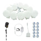 Hollywood Super Star Style Makeup Mirror Vanity LED Light Bulbs Kit for Dressing Table Dimmable & Plug in, Linkable and Flexible Strip, Mirror Not Included