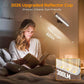 Magnetic Wireless Battery Operated Wall Sconce, Rechargeable Remote Control & Touch Control Wall Sconces Set of Two, 3-Color Temperatures LED Wall Lights, 360° Rotatable (Walnut, 2-Pack)