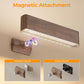 Magnetic Wireless Battery Operated Wall Sconce, Rechargeable Remote Control & Touch Control Wall Sconces Set of Two, 3-Color Temperatures LED Wall Lights, 360° Rotatable (Walnut, 2-Pack)
