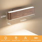 Magnetic Wireless Battery Operated Wall Sconce, Rechargeable Remote Control & Touch Control Wall Sconces Set of Two, 3-Color Temperatures LED Wall Lights, 360° Rotatable (Walnut, 2-Pack)
