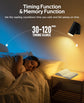 Battery Operated Wall Lights 2 Pack Rechargeable Wall Lights Indoor Touch Dimmable with Remote Control,Magnetic Wall Sconce Lights Battery Black Wireless LED Decor Lighting 3000mAh [Energy Class F]