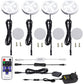 Dimmable & Timing Under Counter Lights Kitchen with Wireless RF Remote,Ultra-Thin 240V LED Cabinet Lights,12W Shelf Lights，4 Lights,Daylight White