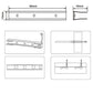 LED Under Cabinet Night Lights Kit for Glass Edge Shelf Back Side Lighting Using Flexible Cable and Clip with RF Remote(6 Lights RGB)