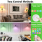 LED Puck Lights with Remote Battery Powered RGB Puck Light for E27 Chandelier,Dimmable Puck Light for Table Lamp Cupboard