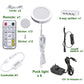 LED Under Cabinet Puck Lights CCT Light Color Temperature Adjustable Warm+White Double Color with Dimmable RF Remote Controller for Kitchen Shelf Ambiance Display Lighting (8 Lights, 24W)
