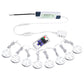 Linkable Under Cabinet LED Lighting 12V Slim Aluminum Dimmable Puck Lights Direct Wired with RF Remote Control for Kitchen Lighting(8pack Daylight White)
