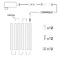Dimmable LED Under Cabinet Lighting Under Counter LED Light Bar Linkable Kit with Rocker Switch Kitchen,Showcase,Shelf Lighting(6 Panel Kits Warmwhite)