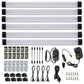 Dimmable Led Under Cabinet Lighting Bar Linkable Kits with Rocker Switch Under Counter Kitchen,Showcase,Shelf Lighting(6 Panel Kits Cold White)