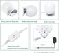 Hollywood LED Vanity Mirror Lights Kit,Stick on Dimmable Makeup Lights, 12V Mirror Lighting Strip Fixture for Vanity Dressing Table Set, Bedroom Wall Lights,CRI>90 (4000K Natural White,10 Bulbs)