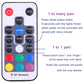 Mini Remote Controller for RGB Color LED Strip Lights, RF Dimmer for 12V DC LED Ribbon, LED Neon Sign, Wireless Remote Control for Dimmable 3528 5050 Under Cabinet Puck Lights(RGB)