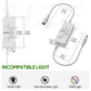 Single Color Slider Dimmer with Timer - PWM 1pc DC 5V/12V/24V LED Controller, 36W Max, Slide Brightness Control & Auto-Off for LED Strip Lights, Closet, Counter, Aquarium Lighting (White)
