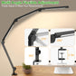 LED Desk Lamp,Foldable Table Lamp for Computer and Desktop,Flexible Clamp on Desk Lamps,Black Portable Desk Lamp for Home Office Reading,Working,Computer Desk,Study Lamp for Kids