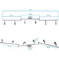 Kitchen Lights, 6-Light Ceiling Lighting Kits, Swivelling Ceiling Spotlight for Bedroom, Kitchen and Living Room(GU10 LED Bulbs not Included) (Brush Nickel)