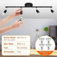 Kitchen Lights,Ceiling Lighting Kits, Swivelling Ceiling Spotlight for Bedroom, Kitchen and Living Room(GU10 LED Bulbs not Included) (4 Way Black)