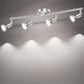 LED Ceiling Light,4 Way Rotatable Spot Lights for Ceiling,Flexible Ceiling Lights for Bedroom,Living Room, Black Nickel with Protectiv Bulb Trims(Gu10 Bulbs Not Included)