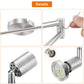 LED Ceiling Light 6 Way Rotatable Spot Lights for Ceiling,Flexible Ceiling Lights for Bedroom,Living Room,Nickel with Protectiv Bulb Trims(Gu10 Bulbs Not Included)