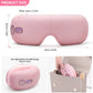 Eye Massager with Heat, Vibration and Warm Compress, Smart Sleeping Eyes Mask with Bluetooth Can Connect with Phone for Music,Gift for Mother&