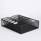 6 Tier Desktop File Organiser, Wall Mount Magazine Rack, Mesh Desk Organizer, Vertical Hanging Document Tray for Stationery, Mail, Paper and Letter Envelope, Book Holder