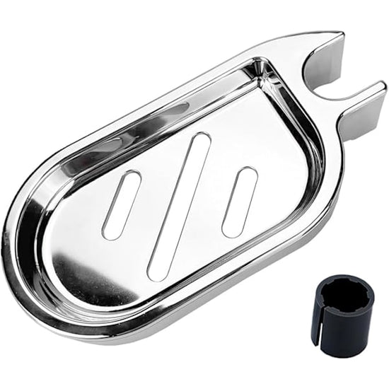 Shower Rod Soap Holder Shelf Dish Compatible with Oral-B Bathroom Draining Organizer