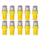 T10 w5w LED with 5 pcs 5050SMD Yellow-Orange chip 12v DC 10-pack Yellow Yellow