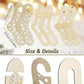 Wooden Sock Blockers for Knitting, Adjustable, 6 pcs Knitting Blockers