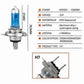 10x H7 Halogen Bulbs 100W 8500K Xenon White 12V Car Lamps