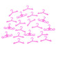 20 pcs/lot Pink Hangers Dress Clothes Accessories For Barbie Doll 0