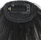 Clip-in Bangs Made of Real Hair, French Bangs Extensions | Natural Colored Clip-on Bangs, Hair Fringe for Women and Girls Natural Black