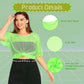 80s Neon Party Clothes Costume Accessories Set, 1980s Retro Theme Party Decoration Outfit for Women Girls B 1PCS