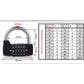Waterproof and Rustproof 5 Letter Combination Lock for Cabinets, Schools, Businesses, and Homes