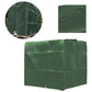 Water Tank Cover, IBC Tank Cover for 1000L Tank, Water Tank Container Protective Cover, Dustproof Anti-UV Anti-Rain, 120x100x116cm (Green)