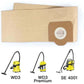 Karcher WD3 Vacuum Cleaner Bags, 5-pack straight vacuum cleaner bags for Karcher WD3, WD 3 Premium, WD3200, WD3500P, A2204, A2204, A2534, SE4001..