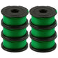 Pack of 6 spools of line for Black and Decker GL7033, GL8033, GL9035 grass trimmer, 6 m,