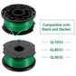 Pack of 6 spools of line for Black and Decker GL7033, GL8033, GL9035 grass trimmer, 6 m,
