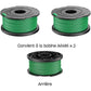 Green Trimmer Line Spool 2-Pack Compatible with Black \u0026 Decker GL7033 GL8033 GL9035 A6482 Grass Trimmer