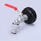 1000L Tank Faucet with Garden Hose Tap Adapter, S60X6 IBC Faucet Connector, Garden Faucet for Rainwater Harvester. Plastic 1\/2